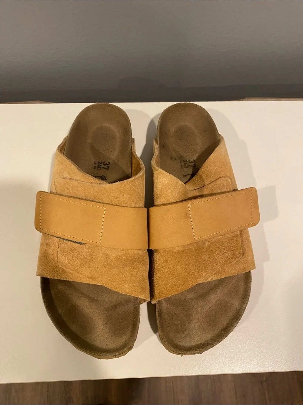 Birkenstock Kyoto Suede Sandal in Clay